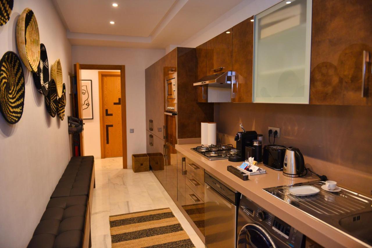 Appartement De Prestige Climatise A L'Hivernage 400M De La Gare Marrakesch Exterior foto