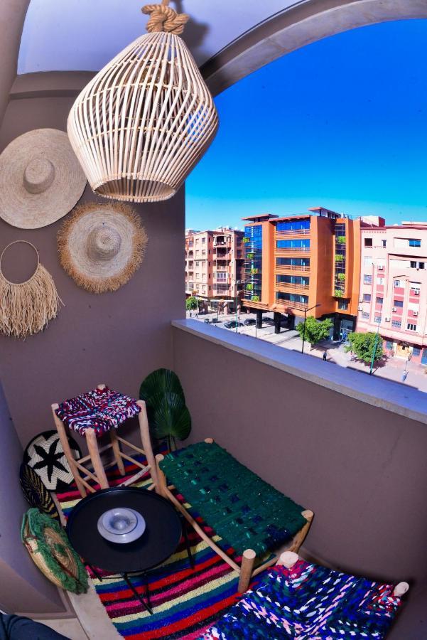 Appartement De Prestige Climatise A L'Hivernage 400M De La Gare Marrakesch Exterior foto